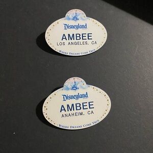 Disneyland Name tags